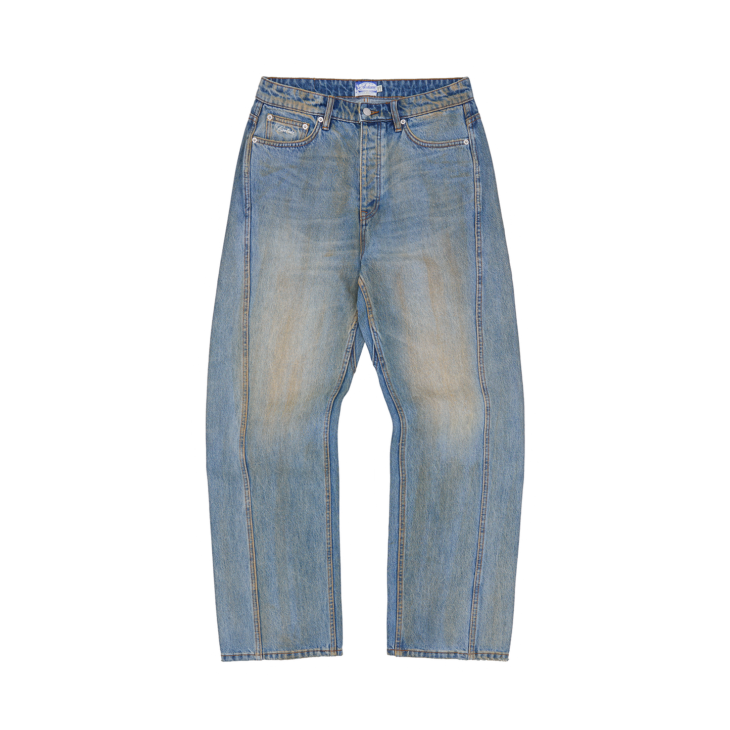 ARDWEAR PANEL BAGGY JEANS [WASHED INDIGO]