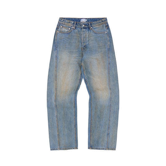 ARDWEAR PANEL BAGGY JEANS [WASHED INDIGO]