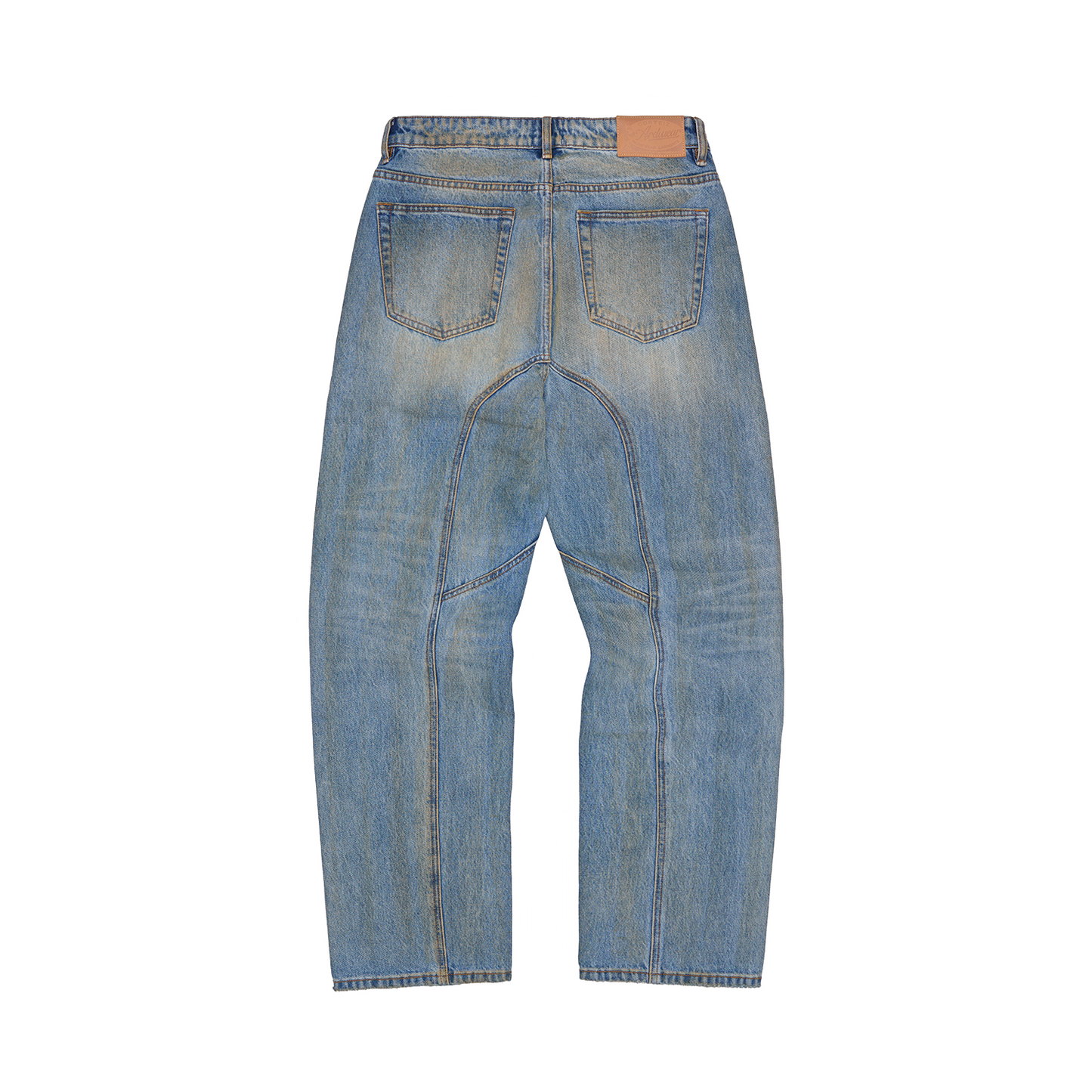 ARDWEAR PANEL BAGGY JEANS [WASHED INDIGO]