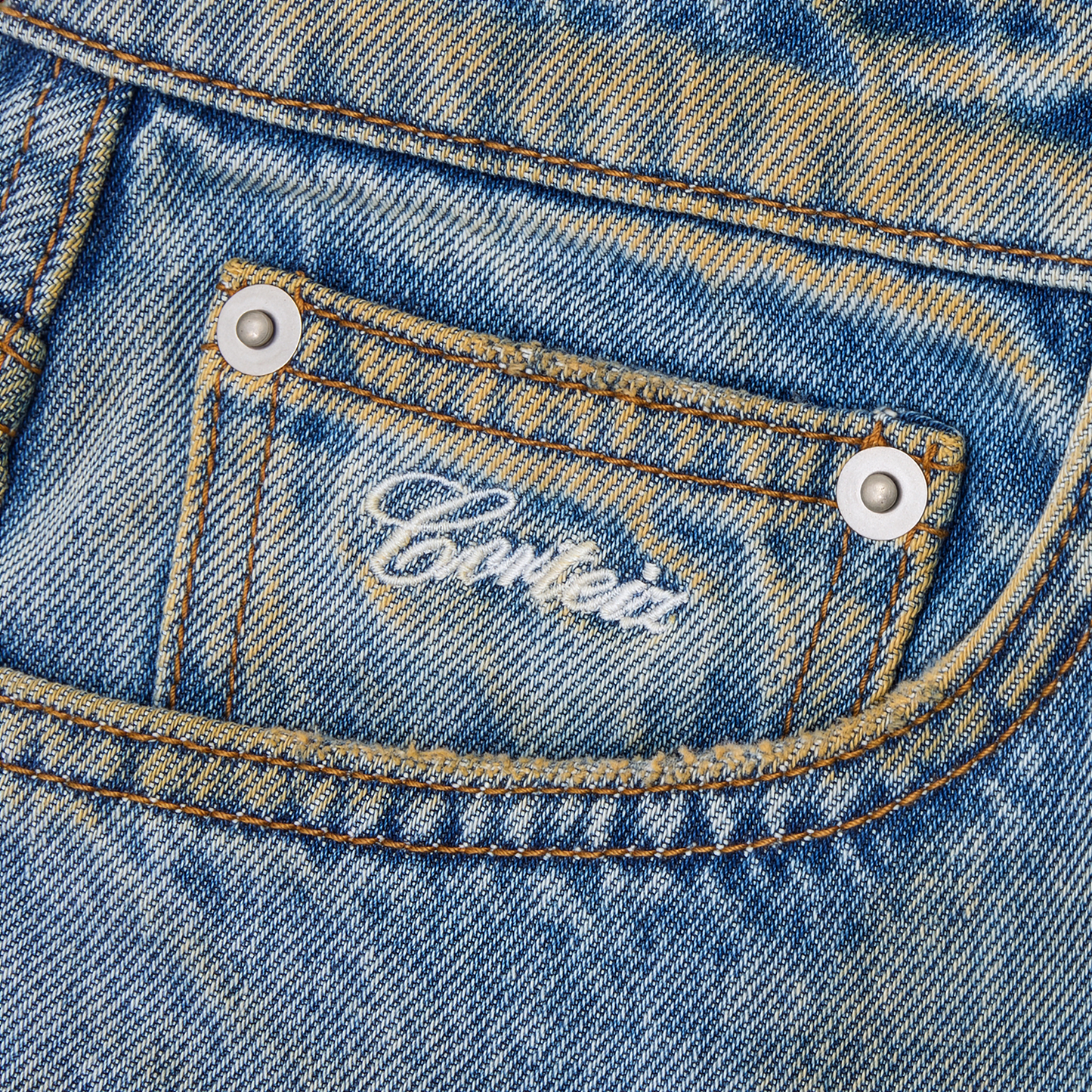 ARDWEAR PANEL BAGGY JEANS [WASHED INDIGO]