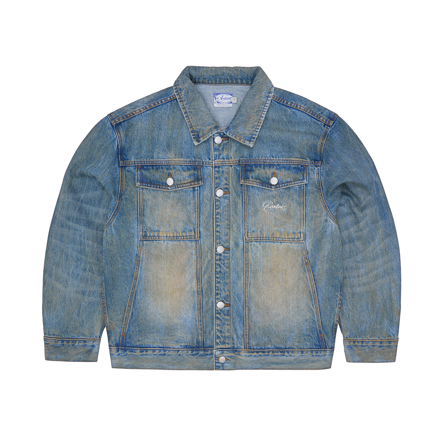 ARDWEAR PANEL DENIM JACKET [WASHED INDIGO]