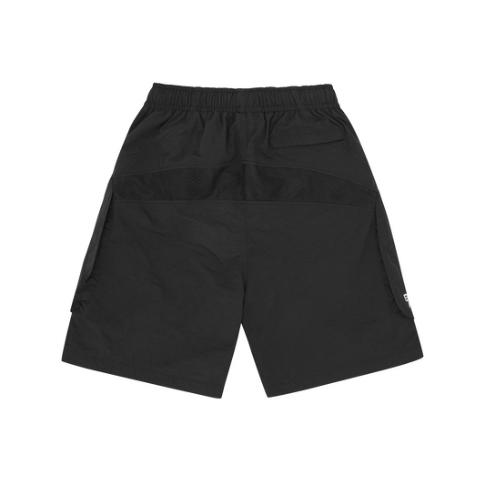 BBK NYLON PANEL SHORT [BLACK]
