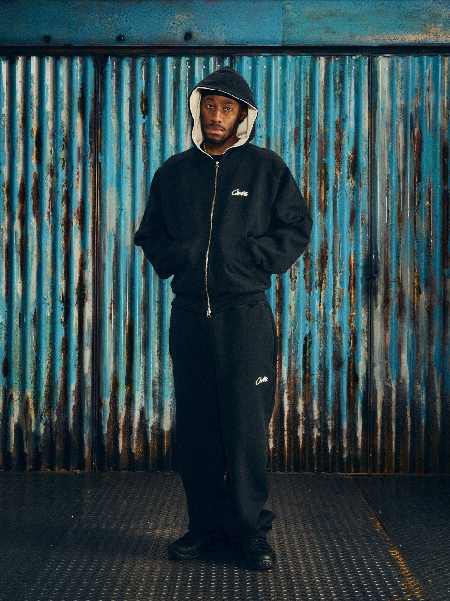 HMP THERMAL ZIP HOODIE [BLACK]