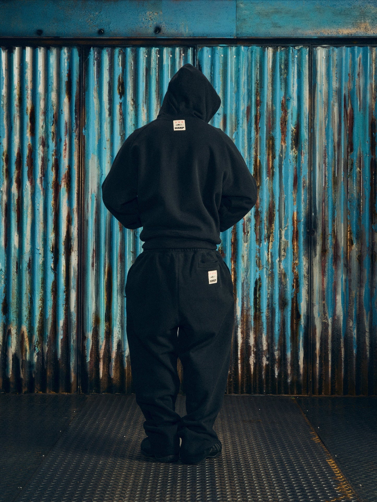 HMP OPEN HEM SWEATPANT [BLACK]