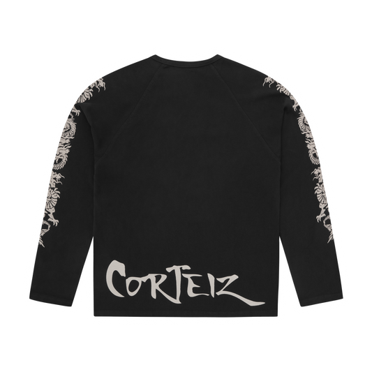 DRAGON RAGLAN LS [BLACK]