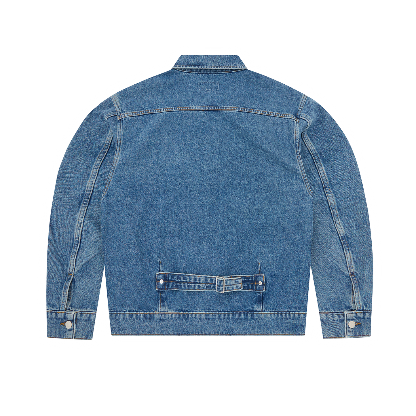 DUAL STRIPE DENIM JACKET [MIDWASH]
