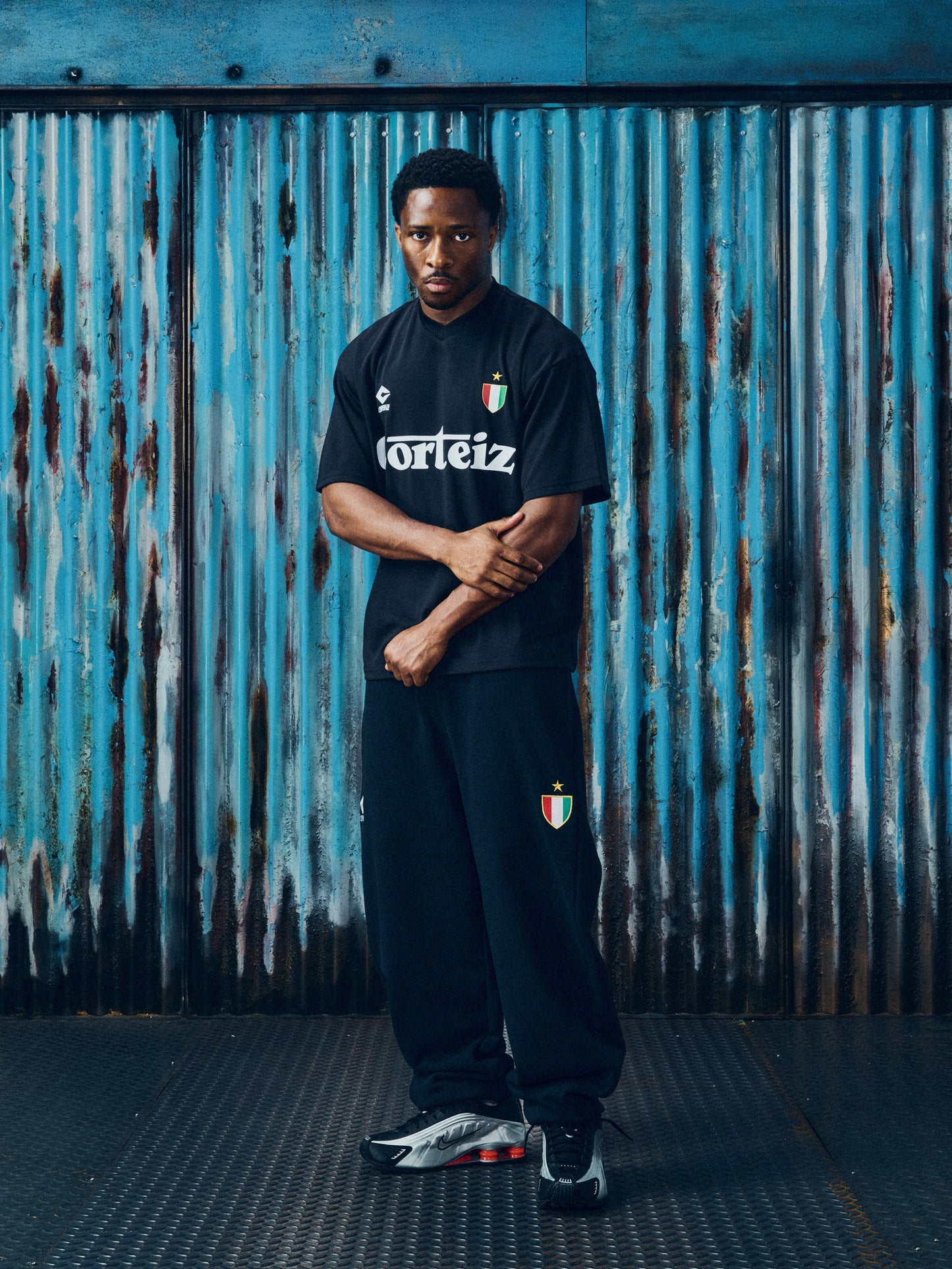 GHINI FOOTBALL JERSEY [BLACK]