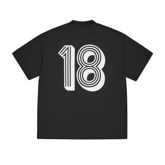 GHINI FOOTBALL JERSEY [BLACK]