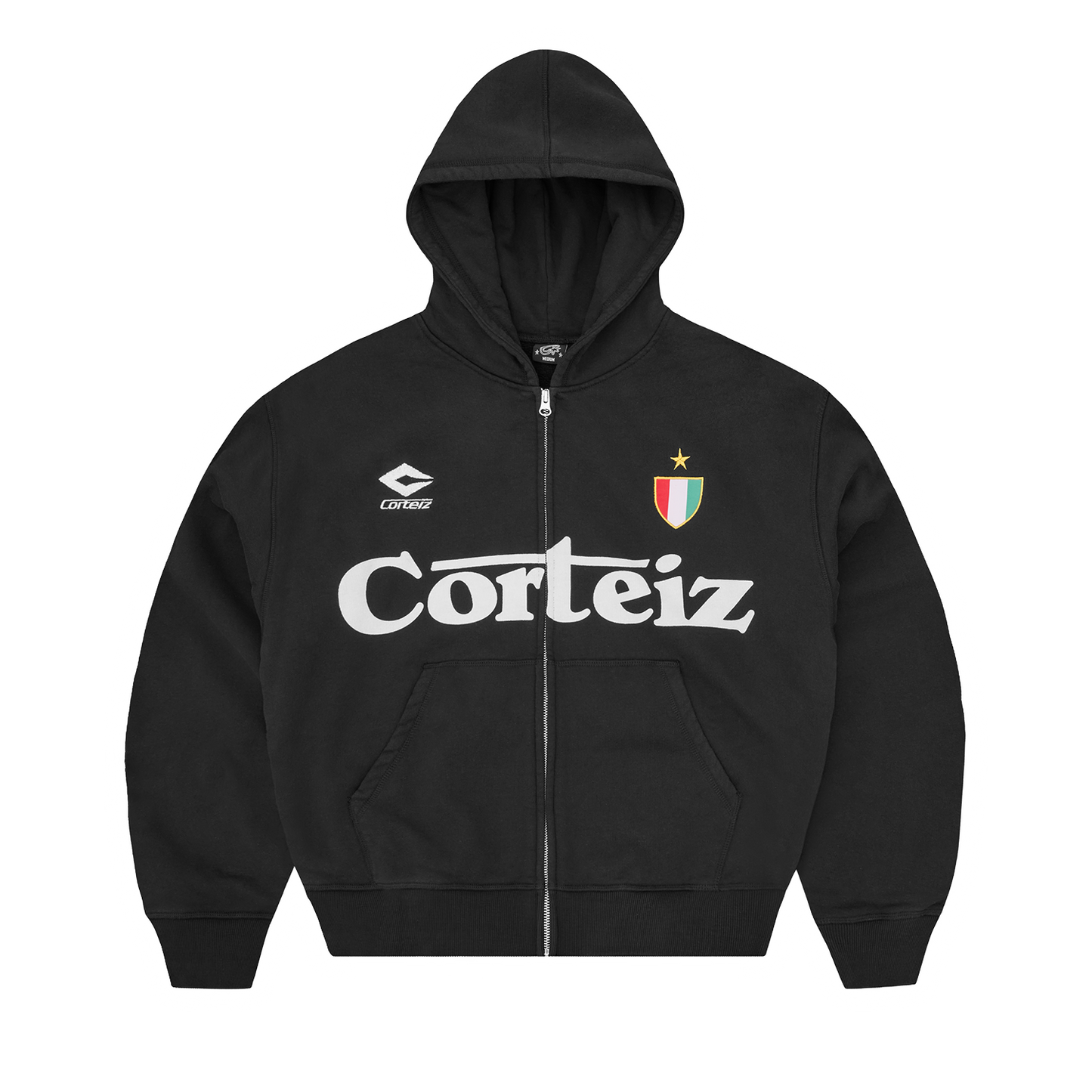 GHINI ZIP HOODIE [BLACK]