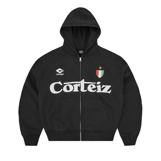 GHINI ZIP HOODIE [BLACK]