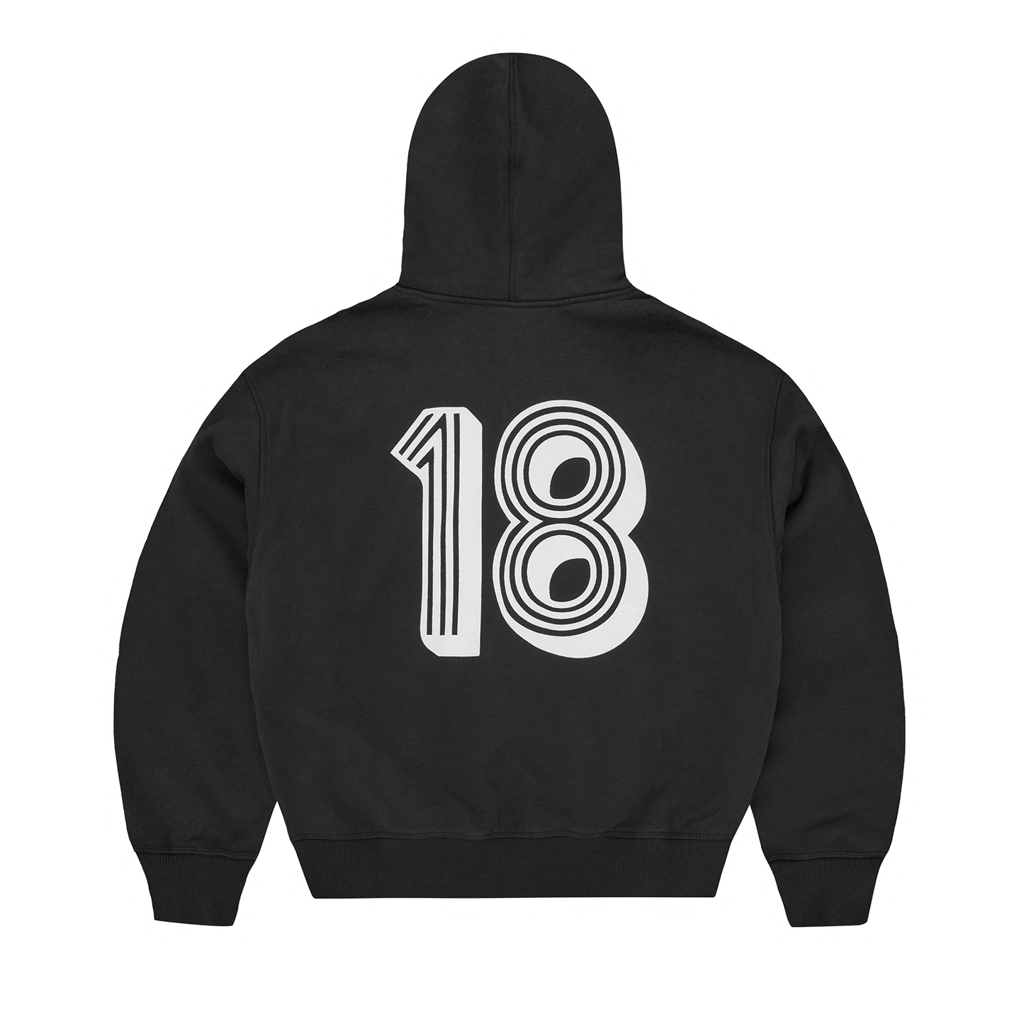 GHINI ZIP HOODIE [BLACK]
