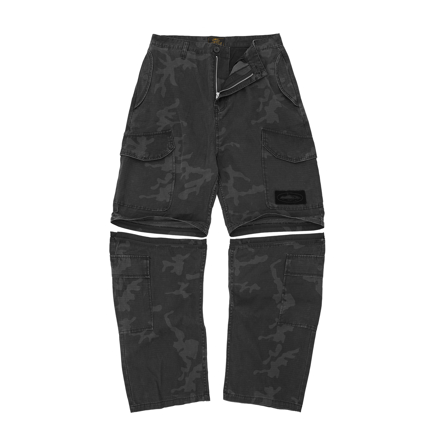 GUERILLAZ CONVERTIBLE PANT [BLACK CAMO]