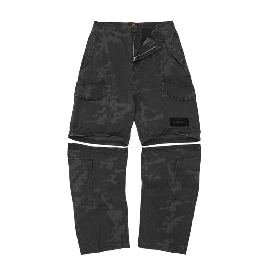 GUERILLAZ CONVERTIBLE PANT [BLACK CAMO]