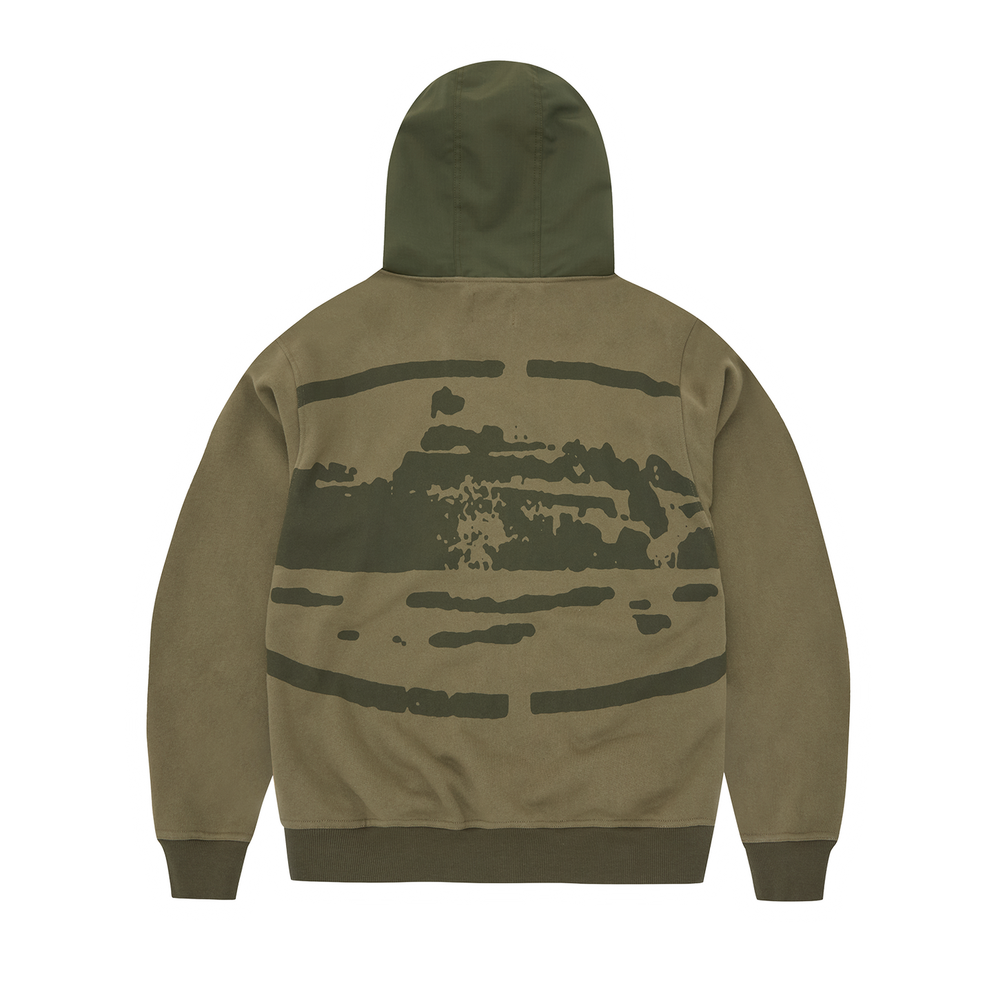GUERILLAZ RIPSTOP ZIP HOODIE [OLIVE]