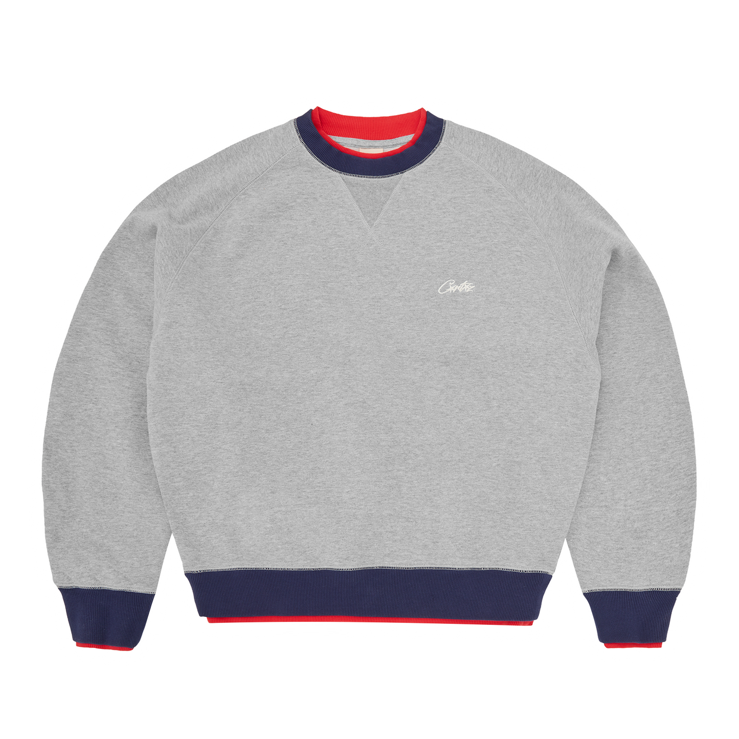 HMP DOUBLE UP CREWNECK [HEATHER GREY]