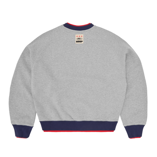 HMP DOUBLE UP CREWNECK [HEATHER GREY]