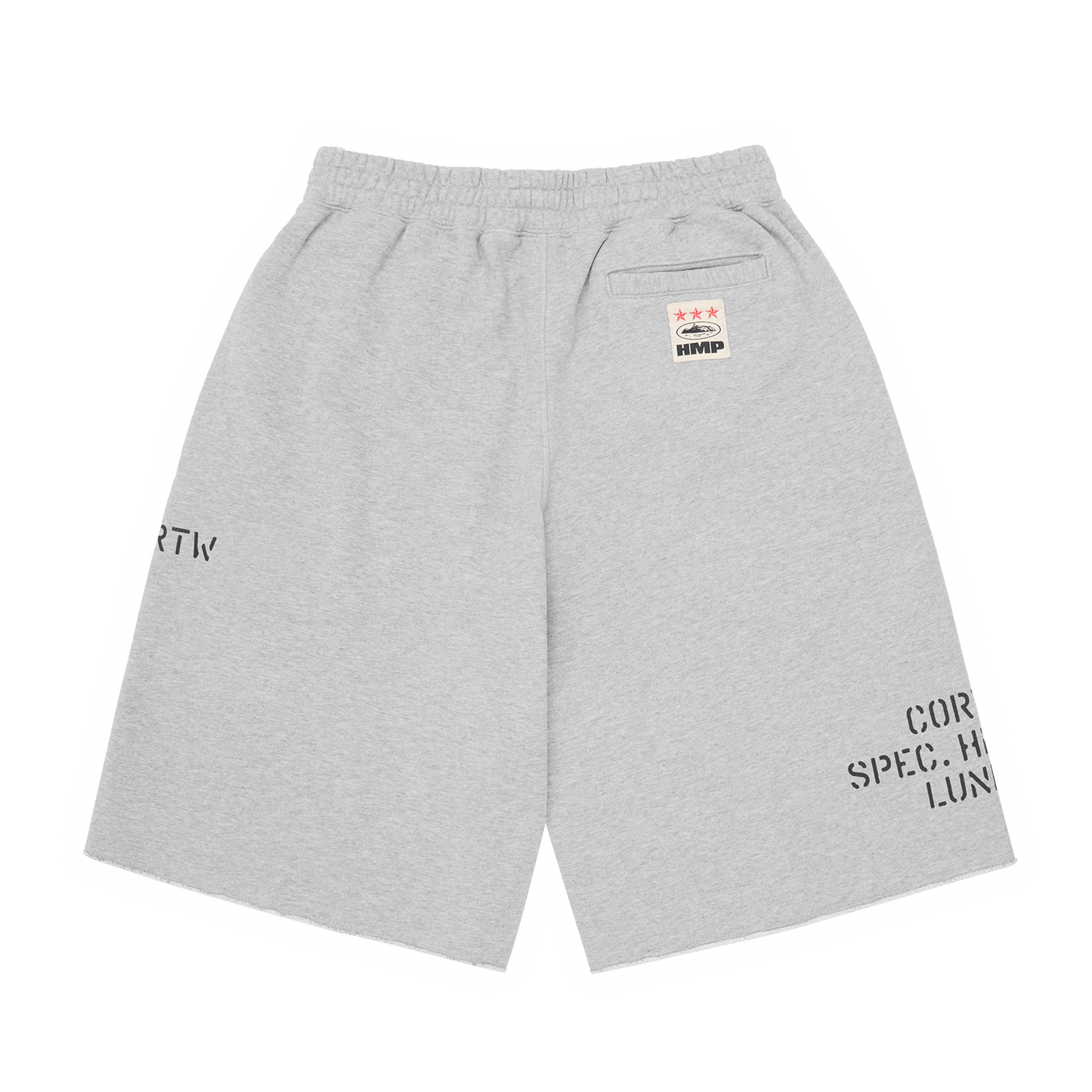 HMP STENCIL SWEATSHORT [HEATHER GREY]