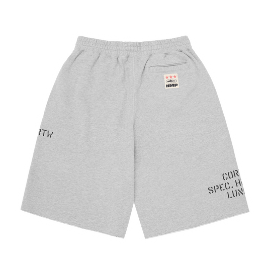 HMP STENCIL SWEATSHORT [HEATHER GREY]