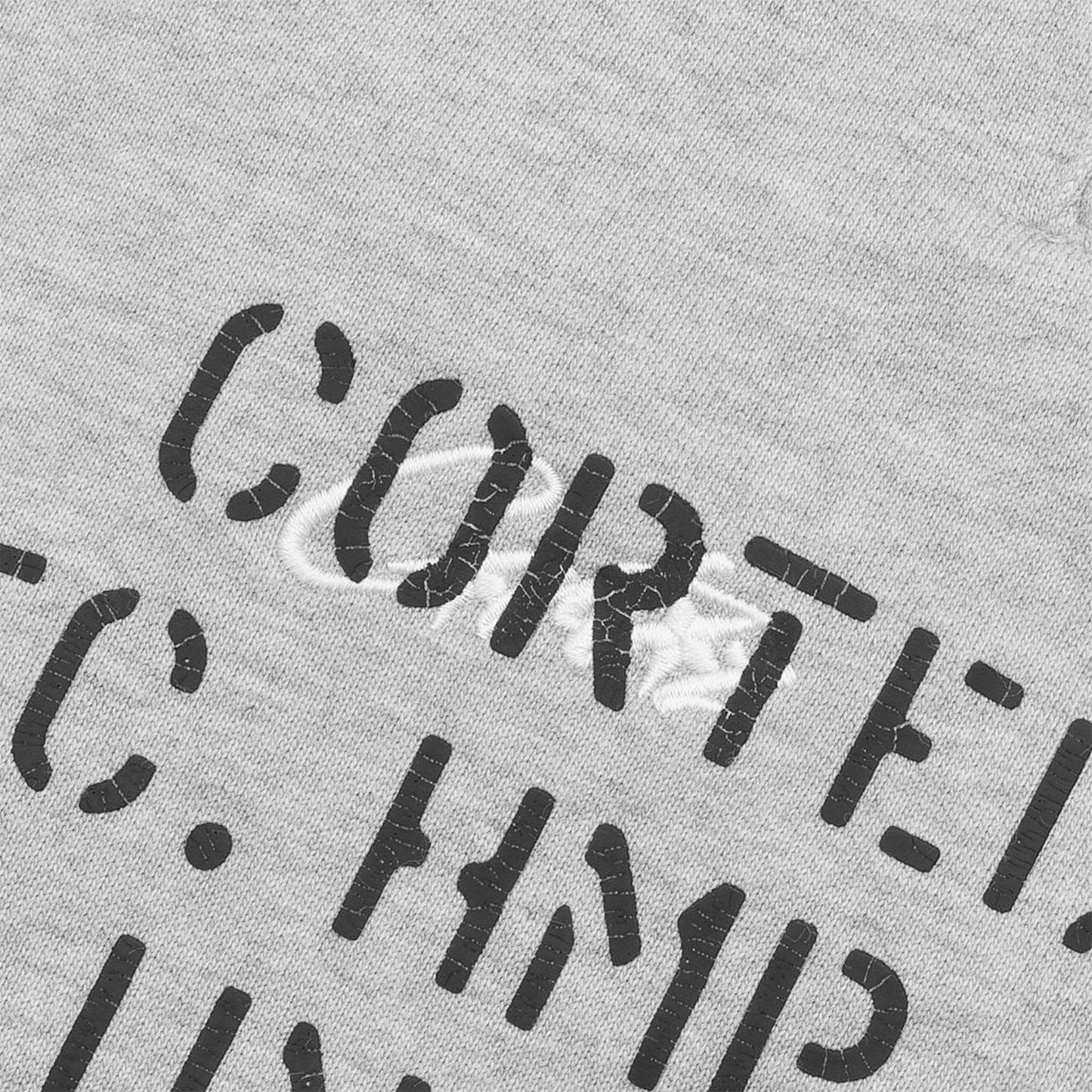 HMP STENCIL SWEATSHORT [HEATHER GREY]