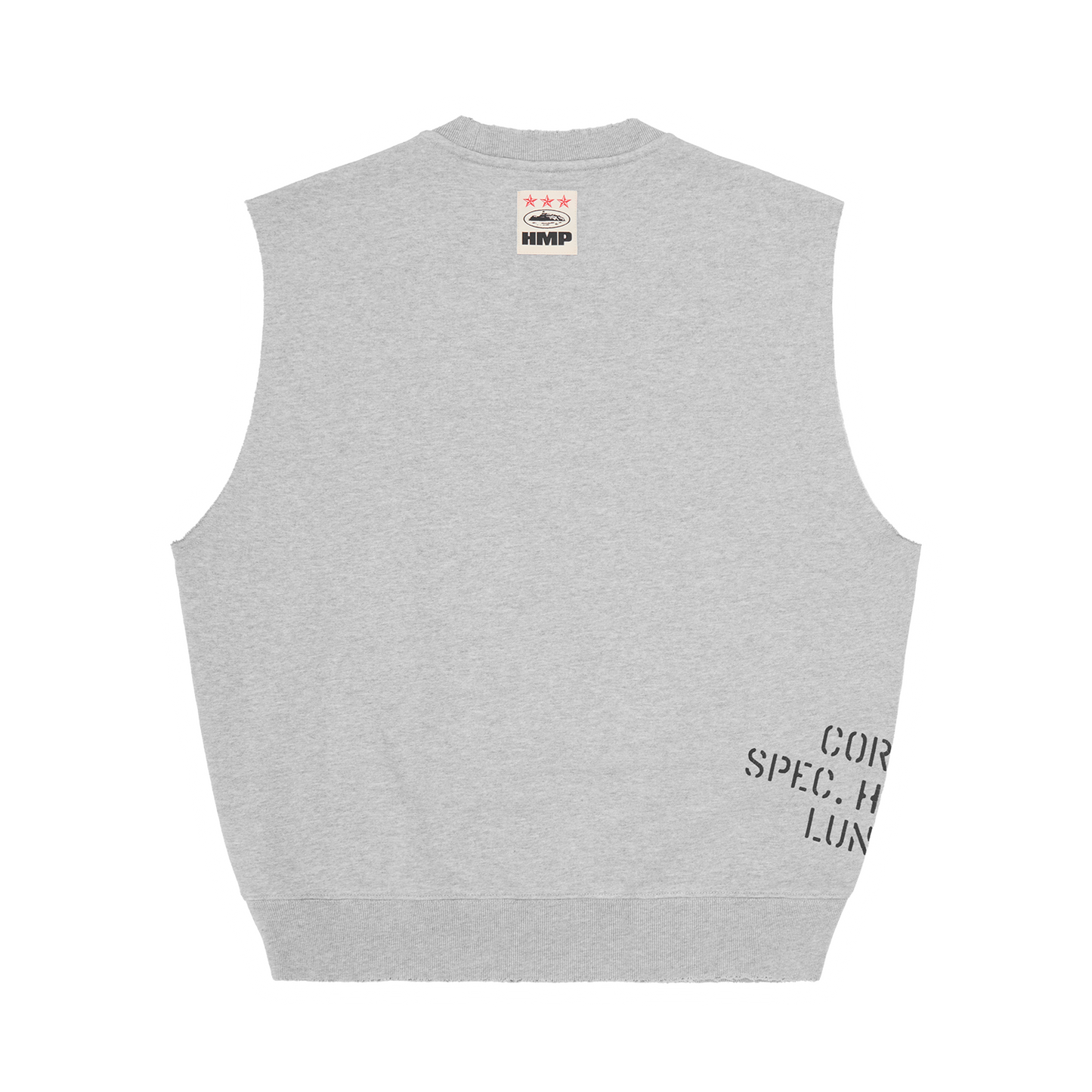 HMP STENCIL VEST [HEATHER GREY]