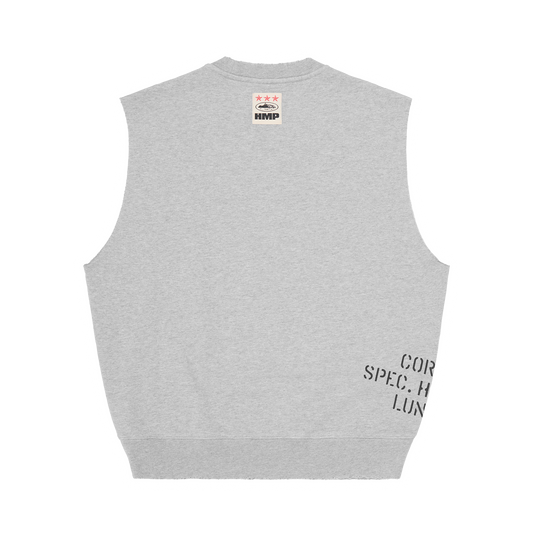 HMP STENCIL VEST [HEATHER GREY]