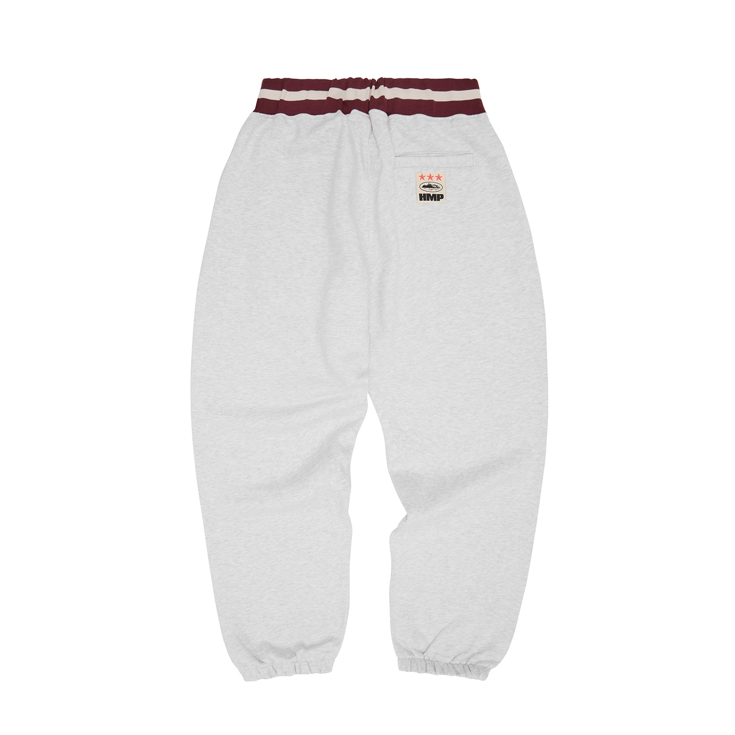 HMP STRIPE RIB SWEATPANT [LIGHT HEATHER]