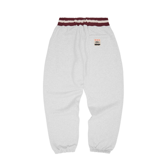 HMP STRIPE RIB SWEATPANT [LIGHT HEATHER]