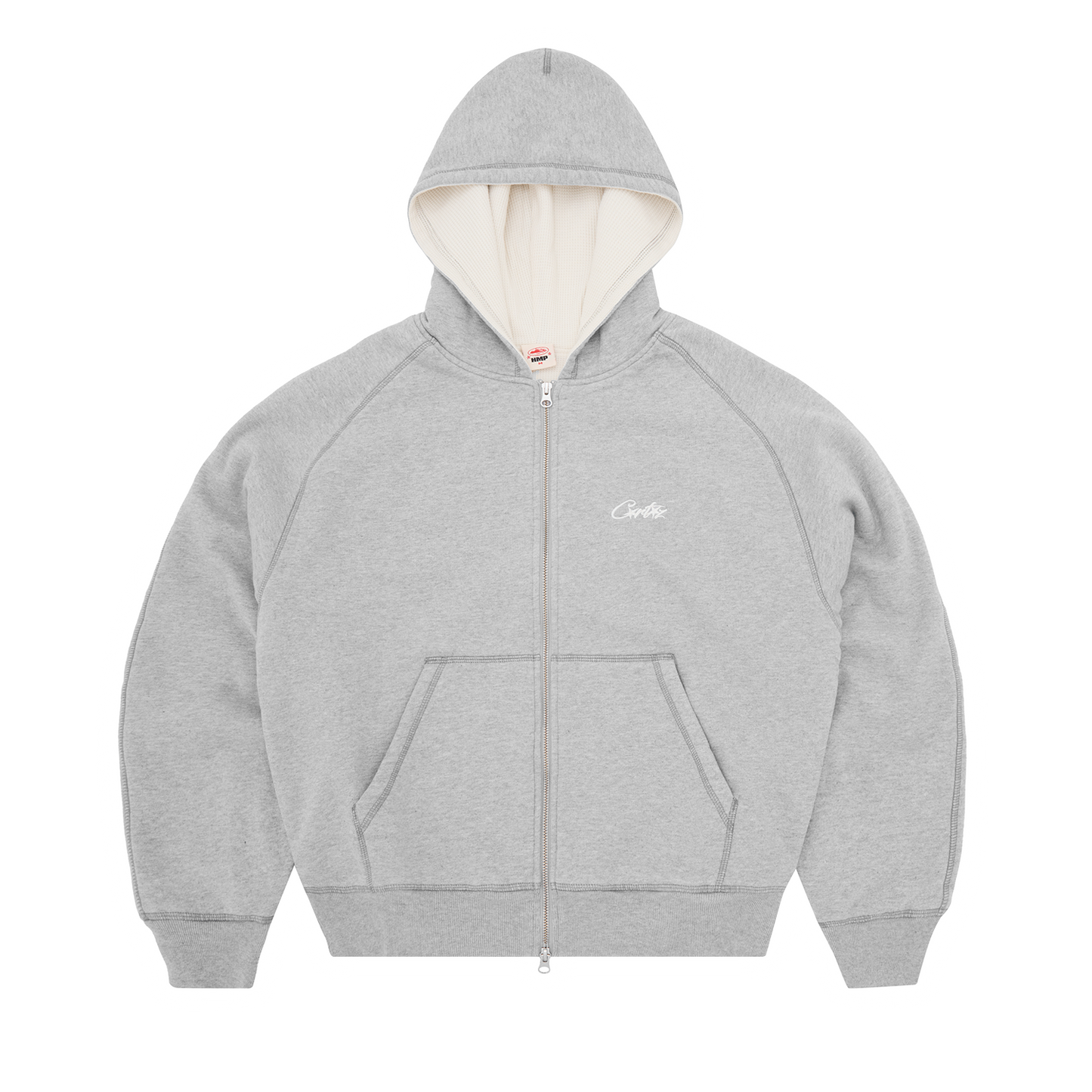 HMP THERMAL ZIP HOODIE [HEATHER GREY]