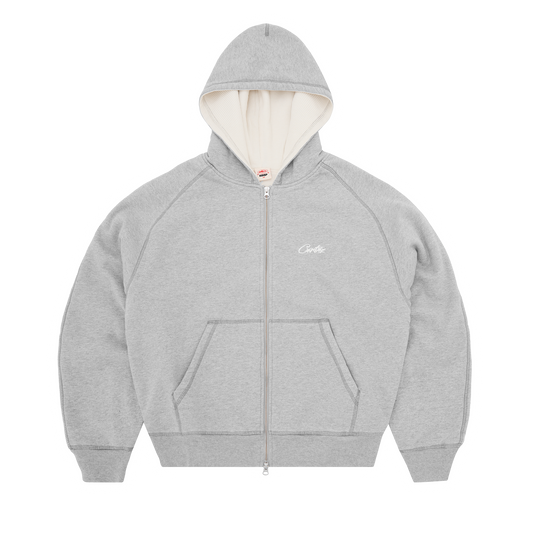 HMP THERMAL ZIP HOODIE [HEATHER GREY]