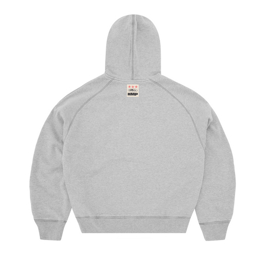 HMP THERMAL ZIP HOODIE [HEATHER GREY]