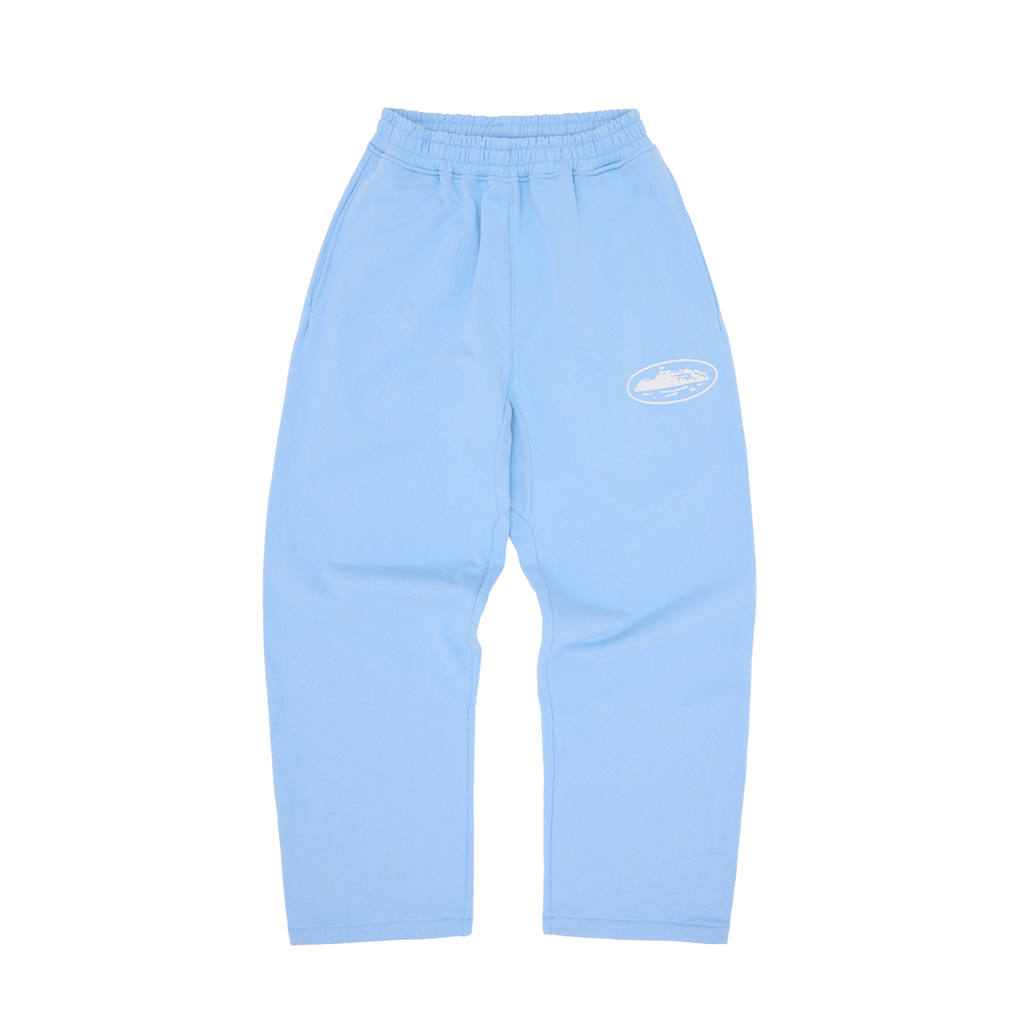 ISLAND PUFF PRINT OPEN HEM SWEATPANT [BABY BLUE]