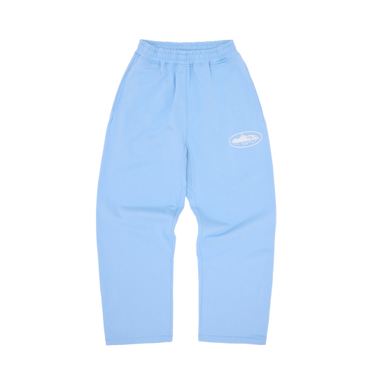 ISLAND PUFF PRINT OPEN HEM SWEATPANT [BABY BLUE]
