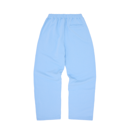 ISLAND PUFF PRINT OPEN HEM SWEATPANT [BABY BLUE]