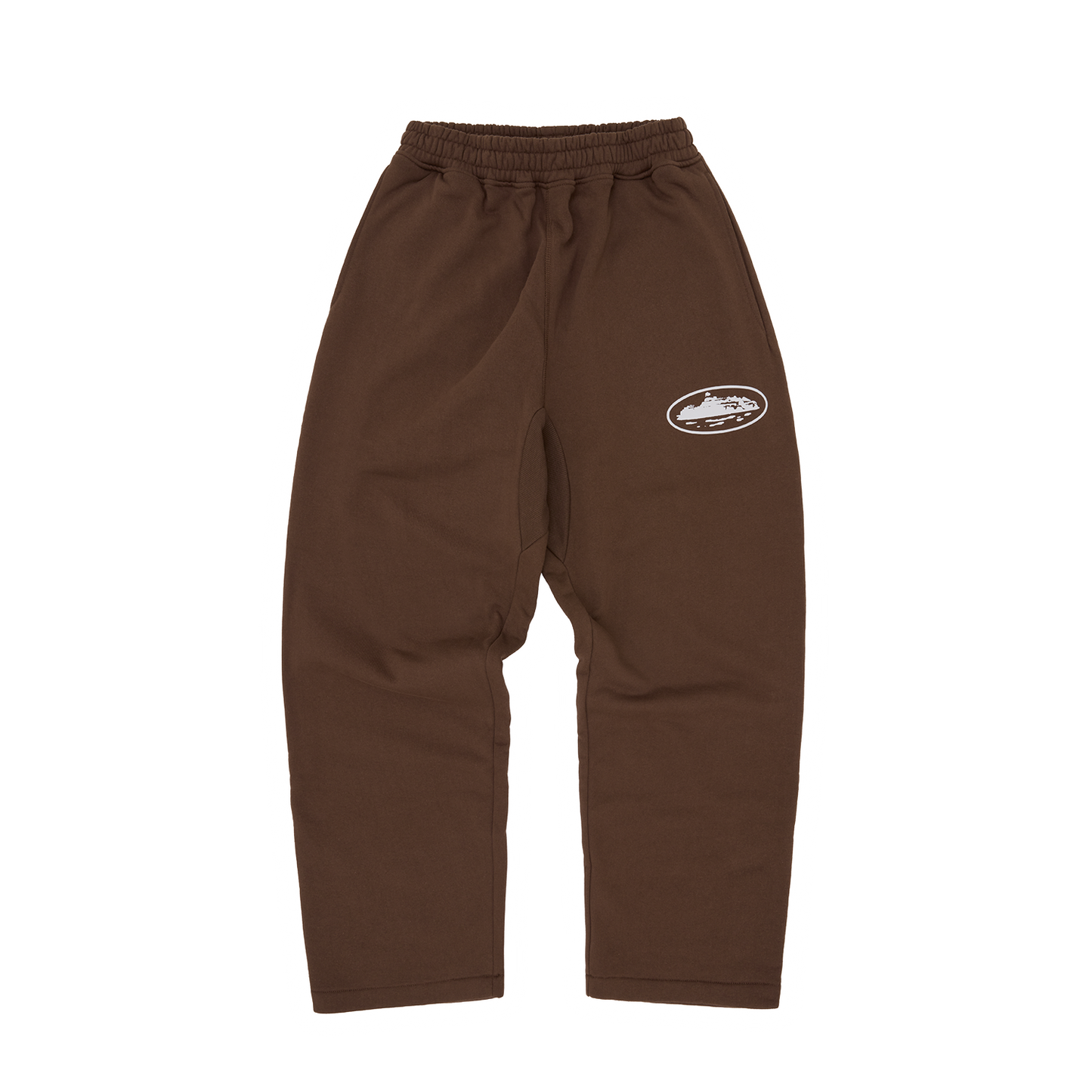 ISLAND PUFF PRINT OPEN HEM SWEATPANT [BROWN]