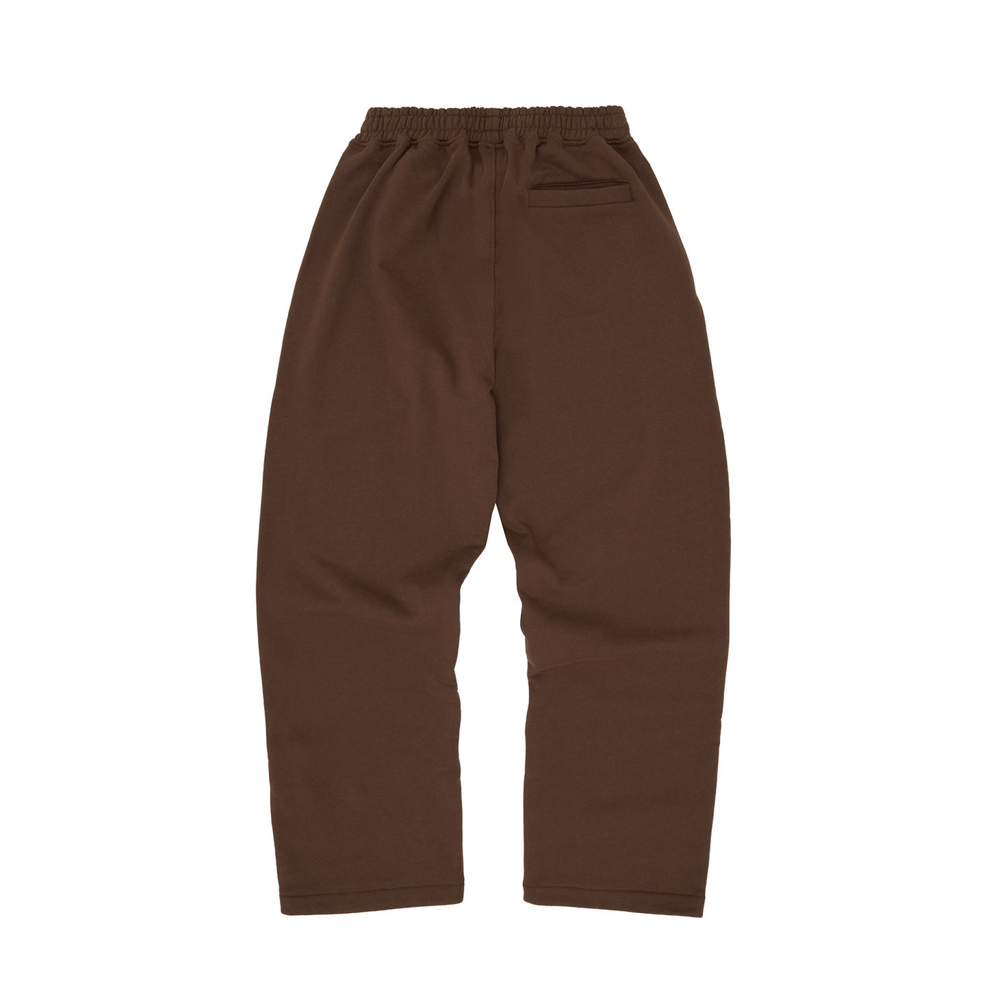 ISLAND PUFF PRINT OPEN HEM SWEATPANT [BROWN]
