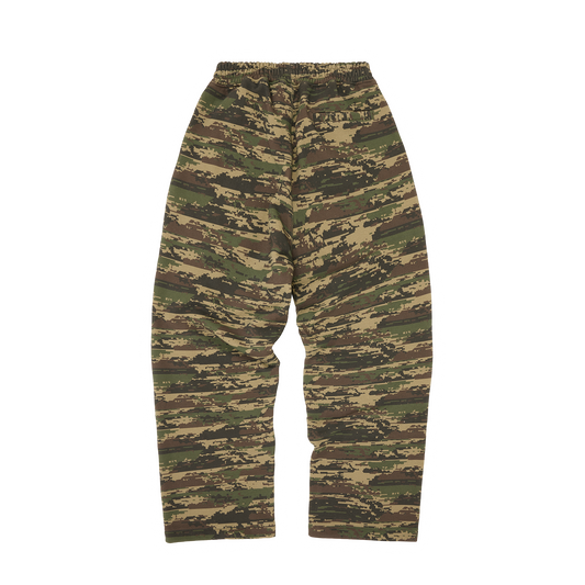 ISLAND PUFF PRINT OPEN HEM SWEATPANT [DIGI CAMO]