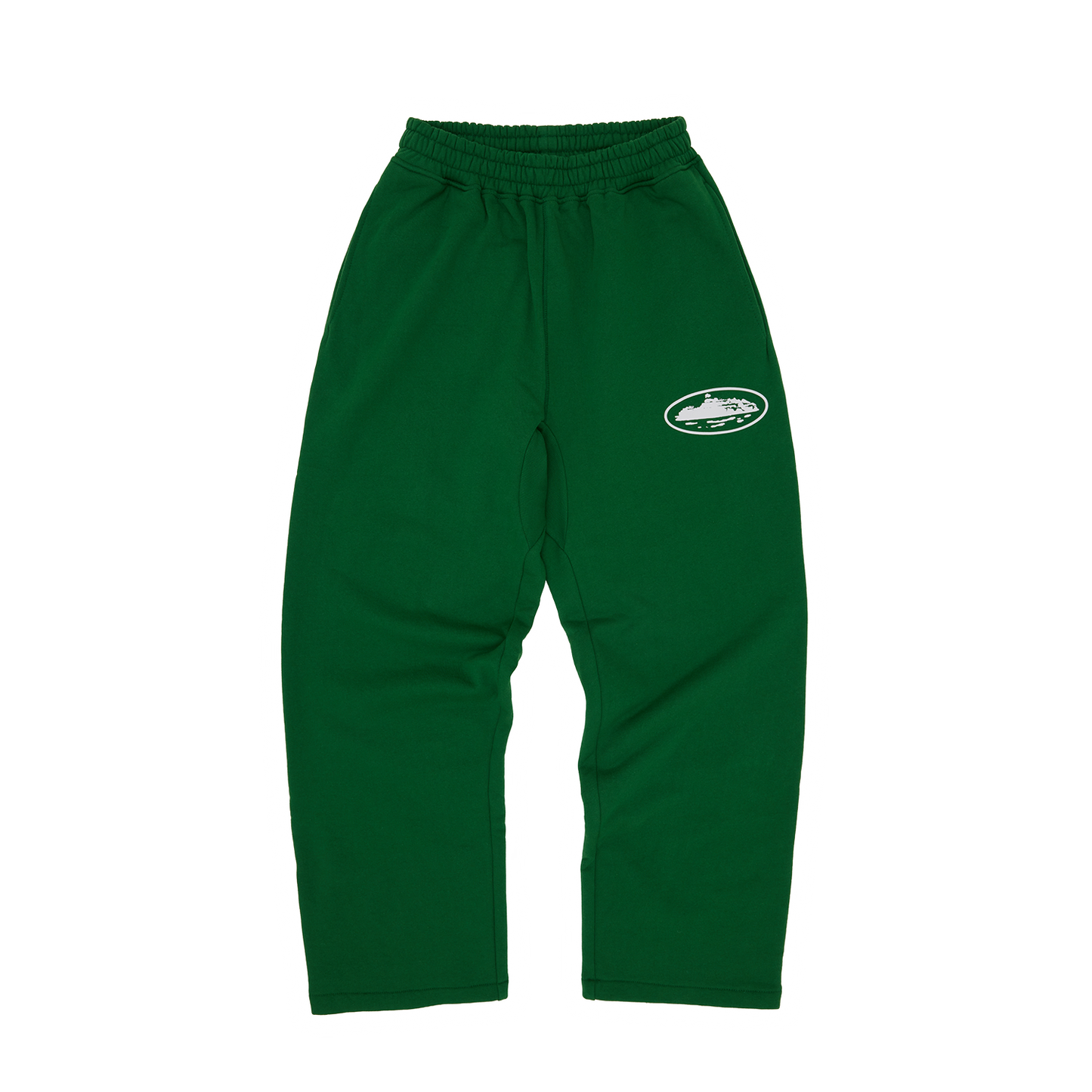ISLAND PUFF PRINT OPEN HEM SWEATPANT [GREEN]