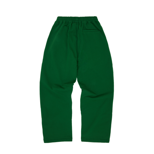 ISLAND PUFF PRINT OPEN HEM SWEATPANT [GREEN]