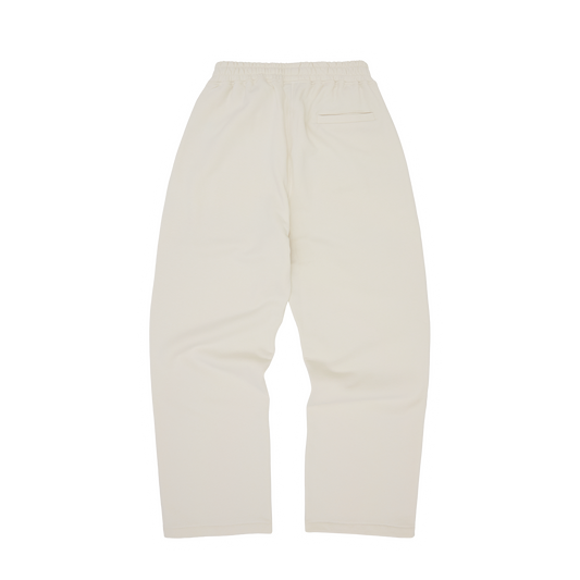 ISLAND PUFF PRINT OPEN HEM SWEATPANT [OFF WHITE]