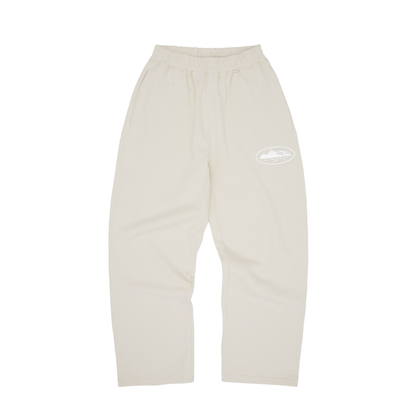 ISLAND PUFF PRINT OPEN HEM SWEATPANT [OFF WHITE]