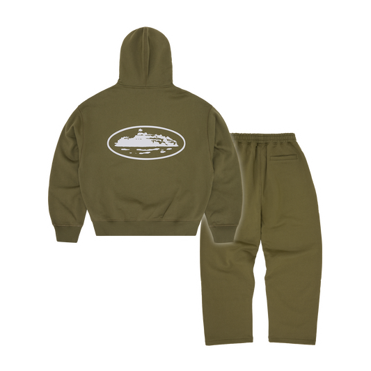 ISLAND PUFF PRINT TRACKSUIT [OLIVE]