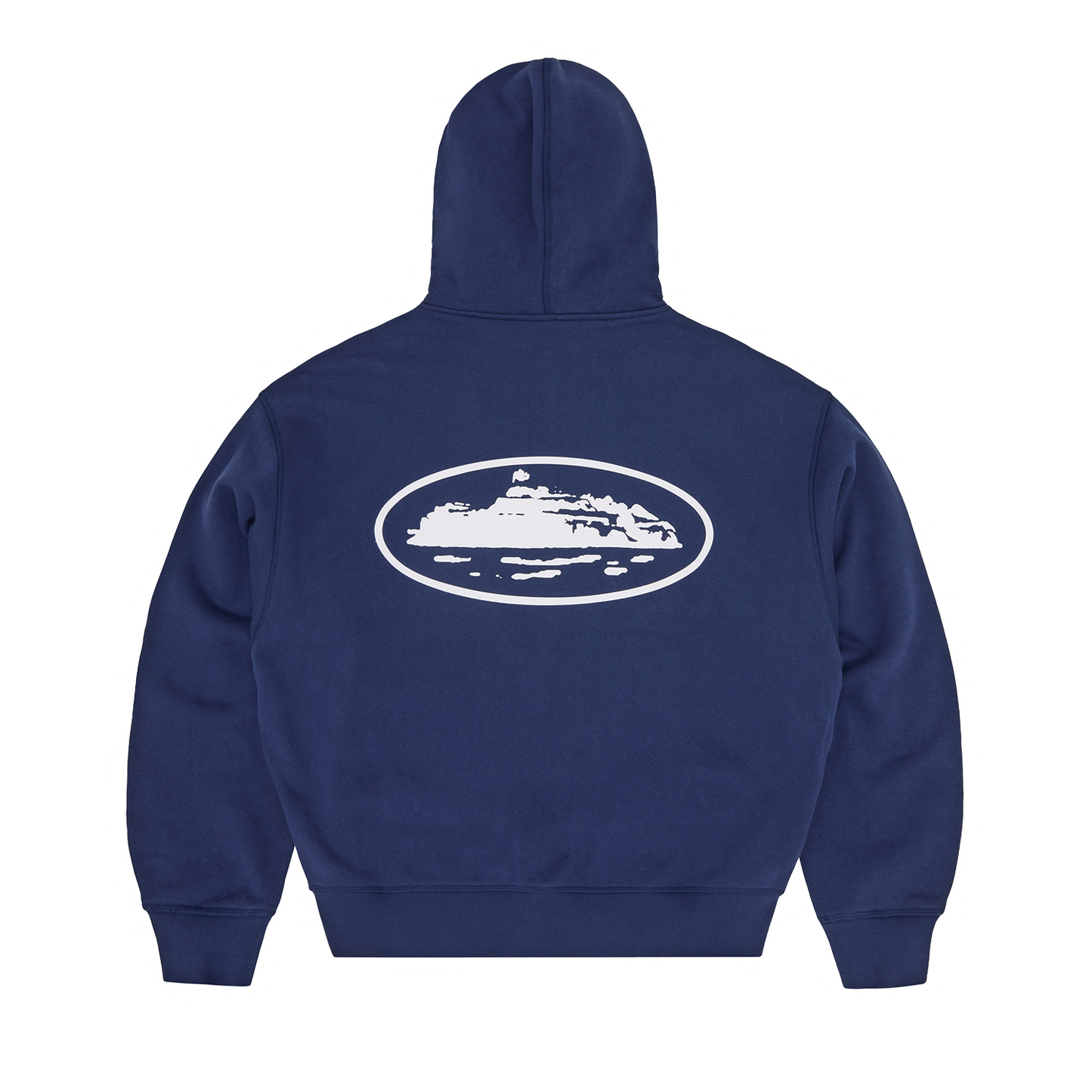 ISLAND PUFF PRINT ZIP HOODIE [NAVY]