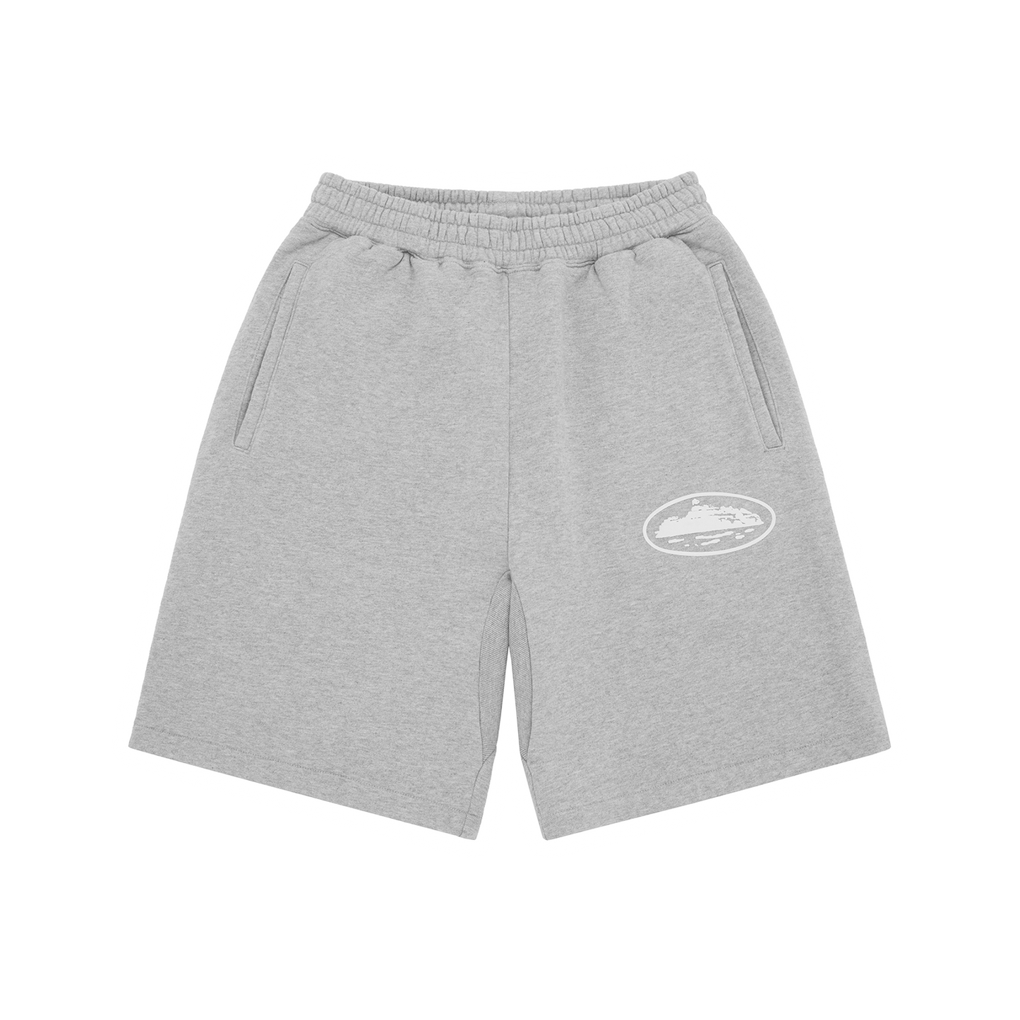 ISLAND PUFF PRINT SWEATSHORT [HEATHER GREY]