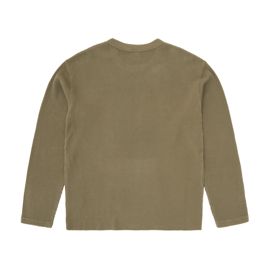 ISLAND WAFFLE THERMAL [OLIVE]