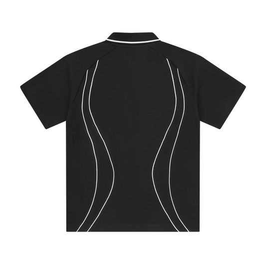 ISLAND PIQUE POLO SHIRT [BLACK]