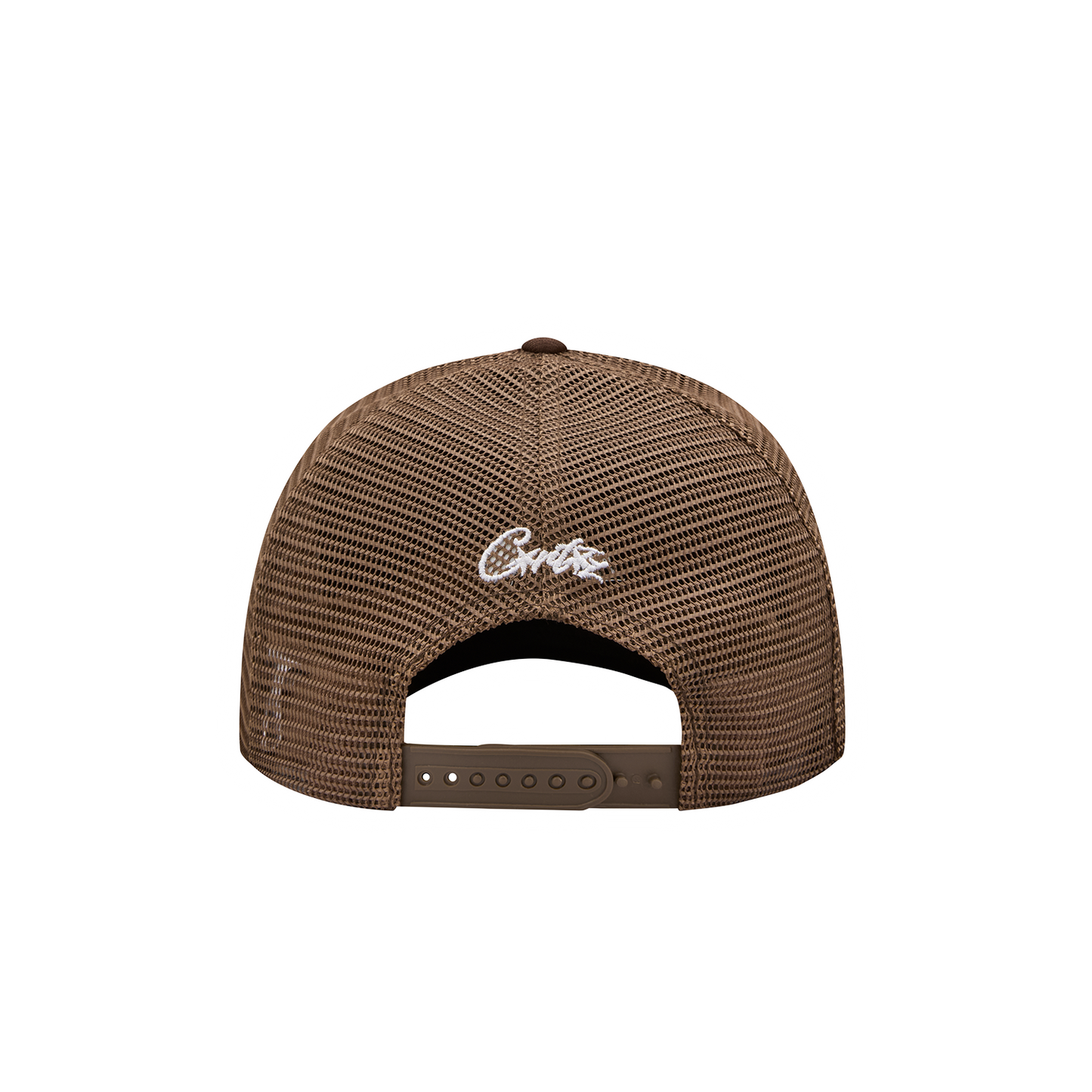 ISLAND PUFF PRINT TRUCKER HAT [BROWN]