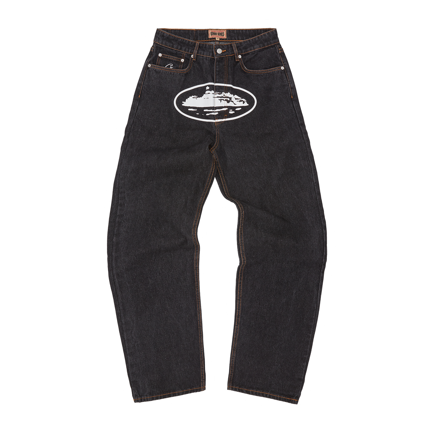 ISLAND BAGGY JEANS [WASHED BLACK]