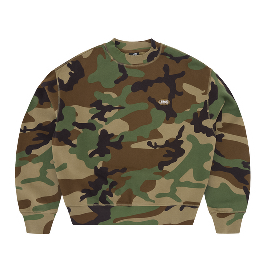 MINI ISLAND CREWNECK [WOODLAND CAMO]