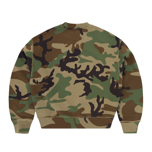 MINI ISLAND CREWNECK [WOODLAND CAMO]