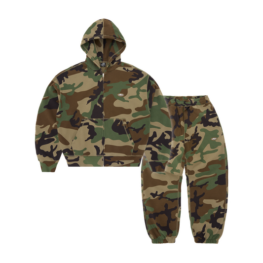MINI ISLAND HOODIE TRACKSUIT [WOODLAND CAMO]